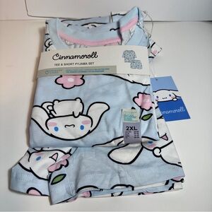NWT. Primark x Sanrio Cinnamoroll tee and shorts pajama set. Size 2XL.
